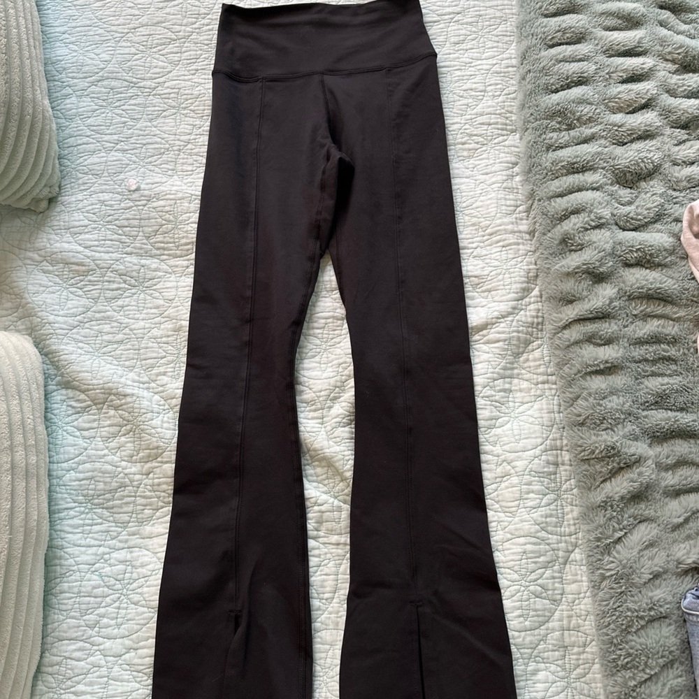 Aerie Black Mini Flared Leggings